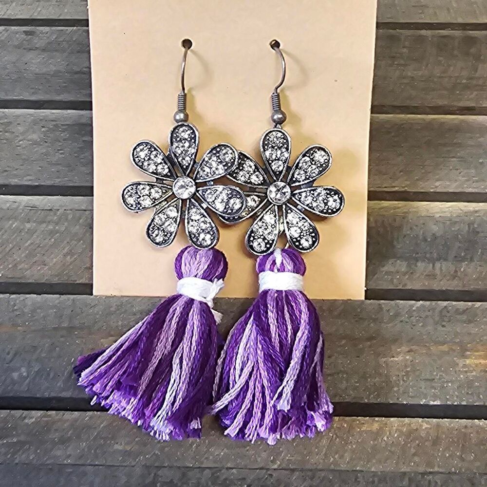 No-brand Women's Purple and Silver Jewellery